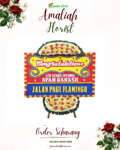 Bunga Papan Congratulation di Piasa Wetan